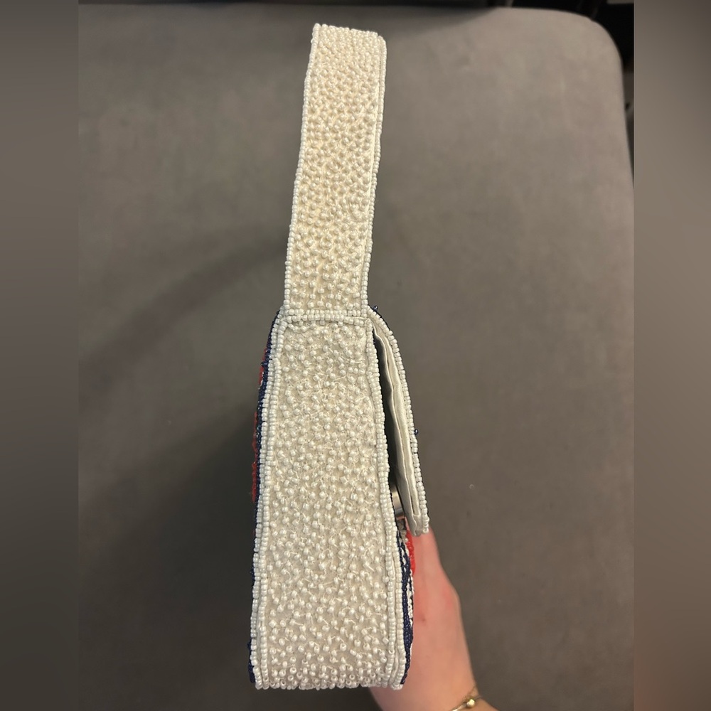 NWT! VIRAL Beaded Cherry Shoulder Bag - Picture 5 of 10